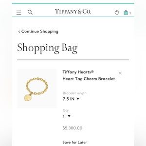 Bracelet 18k Gold Tiffany